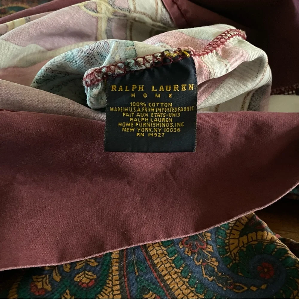 Ralph Lauren Paisley Duvet and Shams